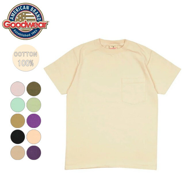 樂天商城 - 【9日20時〜16日1時59分限定クーポン配布中】●GOODWEAR グッドウェア S/S POCKET TEE ショートスリーブポケットティー 【Tシャツ 半袖 ユニセックス アウトドア】【メール便・代引不可】