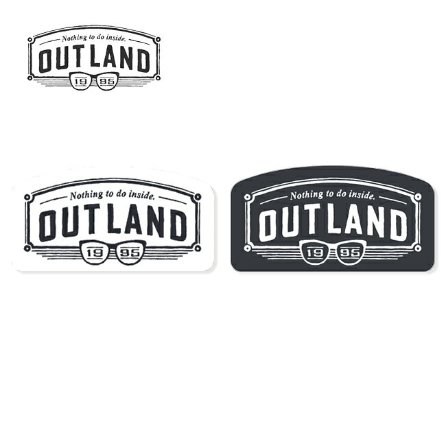 樂天商城 - 【9日20時〜16日1時59分限定クーポン配布中】●OUTLAND アウトランド PVC Sticker ステッカー OL-AG05 【シール ロゴ キャンプ アウトドア】【メール便・代引不可】