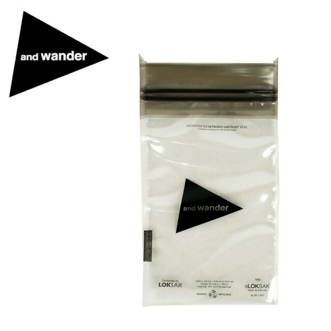 ●and wander アンドワンダー LOKSAK 3.9×7 ロックサック clear 574-2977200/574-3977159 