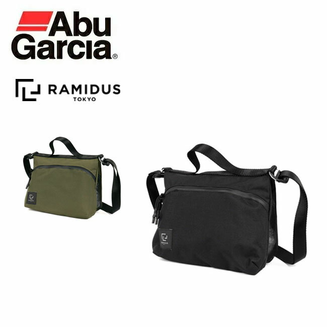 ●Abu Garcia アブガルシア×RAMIDUS ラミダス DOUBLE FLAP SACOSHE ダブルフラップサコッシュ 1588493/1588494 【コラボ/収納/釣り/持ち運び/カバン】