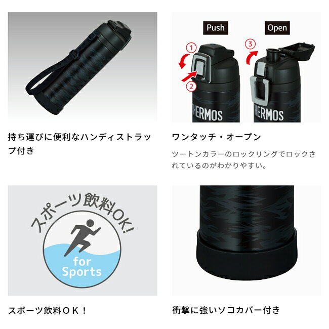 ●THERMOS サーモス 真空断熱スポーツボトル 1L FJI-1001 【アウトドア キャンプ 水筒 運動】 highball-10271675 Highball サンプル画像2