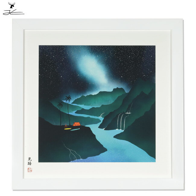 樂天商城 - ●JONAS CLAESSON ジョナスクレアッソン 「十牛図」見跡 The Path M(410×410mm) 【絵 アート イラスト インテリア 雑貨】
