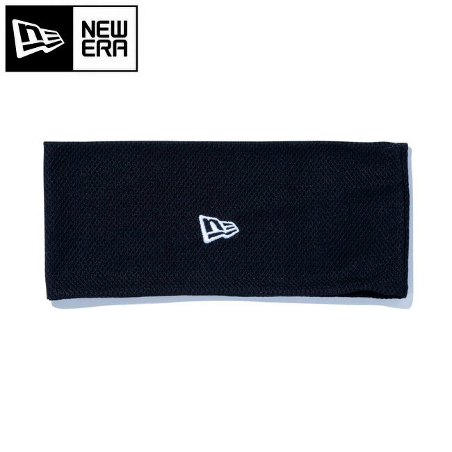 Headband - ●NEWERA ニューエラ ヘアバンドフラッグロゴ ブラック 13517798 【ヘッドバンド スポーツ 吸汗 速乾 ストレッチ】【メール便・代引不可】