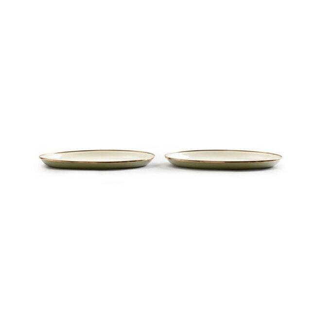 【4/4 20:00〜4/10 23:59限定クーポン配布中】●Barebones Living ベアボーンズリビング Enamel 2-Tone Deep Plate 2Set エナメル2トーンプレート 2枚セット 20235055 【アウトドア キャンプ BBQ クッキング 皿】