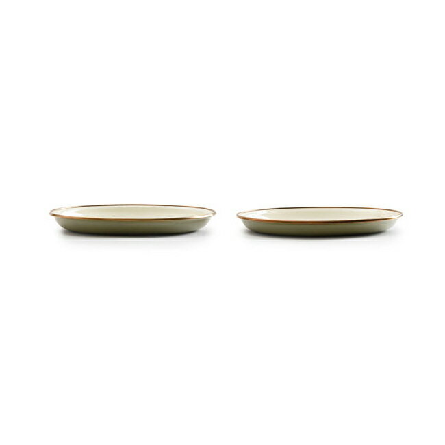 【4/4 20:00〜4/10 23:59限定クーポン配布中】●Barebones Living ベアボーンズリビング Enamel 2-Tone Salad Plate 2Set エナメル2トーンサラダプレート 2枚セット 20235056 【アウトドア キャンプ BBQ クッキング 皿】