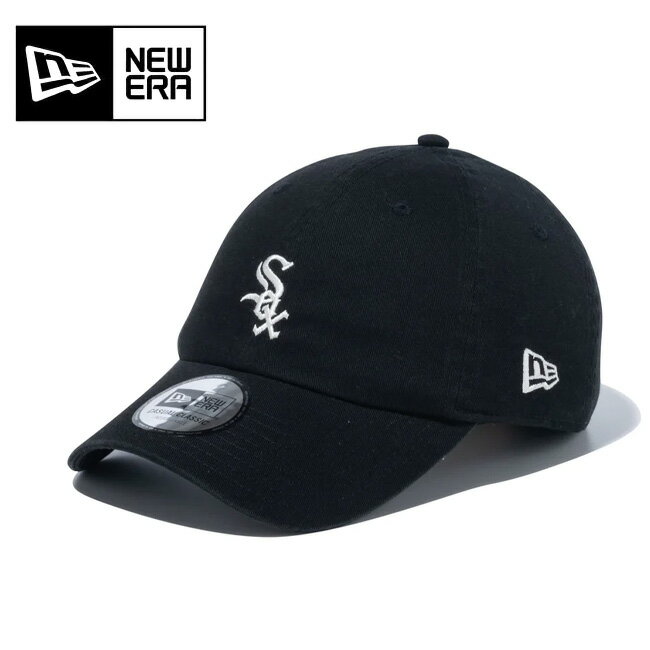 クーポン配布中●NEWERA ニューエラ カジュアルクラシック MLB Casual Classic シカゴ・ホワイトソックス ミッドロゴ ブラック×クロームホワイト 14109544 【キャップ 帽子 アウトドア】