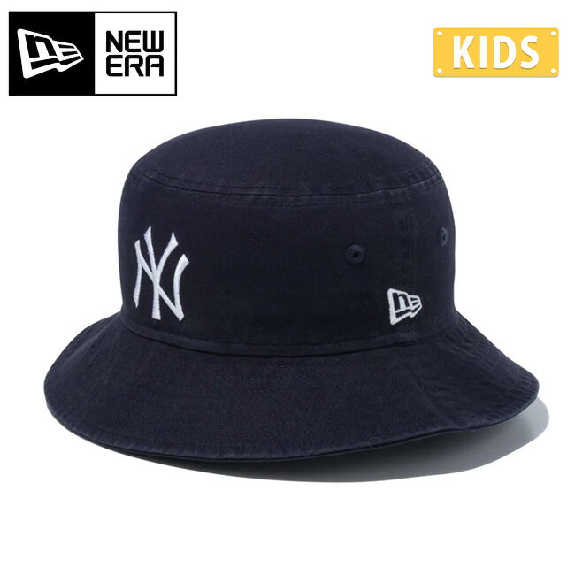 樂天商城 - 【9日20時〜16日1時59分限定クーポン配布中】●NEWERA ニューエラ Kid's バケット01 ニューヨーク・ヤンキース ネイビー 14111987 【キッズ ジュニア ハット バケハ バケットハット 帽子 アウトドア】【メール便・代引不可】
