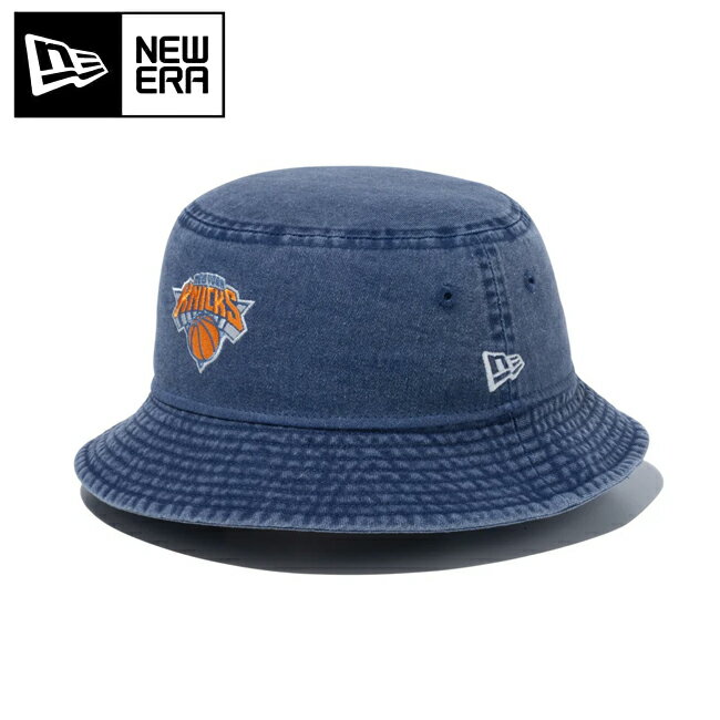 樂天商城 - 【9日20時〜16日1時59分限定クーポン配布中】●NEWERA ニューエラ バケット01 NBA Bucket Hat Acid Wash ニューヨーク・ニックス ネイビー 14109583 【 ハット 帽子 バケハ バケットハット 】【メール便・代引不可】