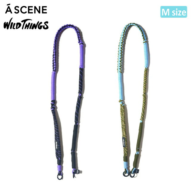 【クーポン配布中】●A SCENE×WILDTHINGS エーシーン×ワイルドシングス Design paracord shoulder(M) デザインパラコードショルダー WT03_002 【 スマホ 携帯 斜め掛け 肩掛け ネックストラップ コラボ アウトドア 】【メール便・代引不可】