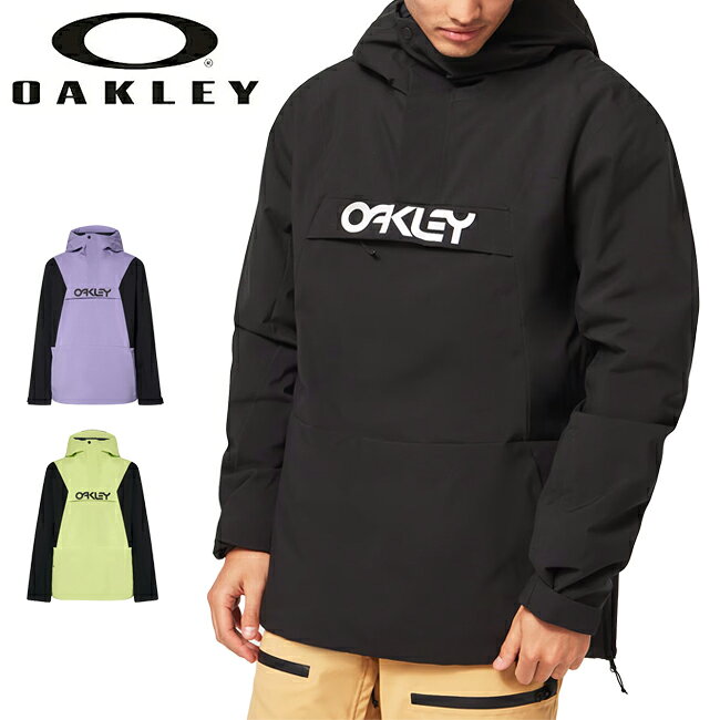 メーカー希望小売価格はメーカーカタログに基づいて掲載していますSpec ブランド名 OAKLEY オークリー 商品名 TNP TBT INSULATED ANORAK TNPTBTインシュレイティッドアノラック メーカー型番 FOA403652 サイズ US/EU S (JPN M)：対象胸囲92〜97　対象身長165〜175　身丈84　着丈79　身幅58　裄丈94US/EU M (JPN L)：対象胸囲98〜103　対象身長170〜180　身丈85　着丈80　身幅62　裄丈97US/EU L (JPN XL)：対象胸囲104〜109　対象身長175〜185　身丈86　着丈81　身幅66　裄丈99(単位：cm)※メーカーサイズ参照 カラー BlackoutLight GreenBlackout/New Lilac 詳細 &nbsp; 【O-PROTECT DWR】水を弾き、生地の表面をドライな状態にキープして抜群の着心地を叶えます。【FN DryTM 10K】オークリー独自のテクノロジーは、生地に施された保護層で構成されており、ドライに保ちながら過酷な環境下でも保護します。FN DryTM 10Kバリアは汗を外に逃がすため、暖かくドライで快適な状態が続きます。【STRETCH】より動きやすく快適性を向上し、水に濡れてもすぐに乾きます。【EXCEPTIONAL BREATHABILITY】抜群の通気性を発揮し、ムレのないドライで快適な着心地を叶えます。【特徴】・調節可能な互換性のあるヘルメットフードで汎用性が向上・1/4 ジップ ジャケット、ベルクロボタンとフラップ開閉で保温性と着心地を向上・ジップフロントポケット、フラップ付き・フロントフラップにOakley B1B ロゴ・背面にOakley B1B ロゴ・RFIDパスポケットでデジタルデバイスに便利・右側の脇下の通気口でオンデマンドクーリング・左側のジップ横開きで着脱が簡単・調節可能なベルクロカフスでぴったりとしたフィット感と仕上がり・ジャケットとパンツをスノースカートで一体化させ、快適性と汎用性を向上・寒い環境でも最適な保温性を発揮するシンチヘム【素材】100% ポリエステル オックスフォード メカニカル ストレッチ ------------------------------------------------------------ ※モニタやPC環境等により実物と多少色合いが異なって見える場合もございます。 ※外箱がある商品につきましては生産、運搬の過程上、商品の箱(外箱)に多少の汚れや、破れ等が生じる場合がございます。 予めご了承の上お買い求め頂きます様、よろしくお願いいたします。 ※パターン生地を使用している商品によってはパターン位置に個体差がございます。予めご了承下さい。 ※一部商品画像にメーカー提供画像を使用している商品もございますので、仕様が予告なく変更される場合がございます。 ※複数のショッピングモールで同時販売しておりますので、在庫切れになってしまう場合がございます。 厳重に注意し在庫システムで管理を行っておりますが、お買い上げいただいた商品が品切れになってしまう場合がございます。 また、人気商品に関しましても複数のお客様が一度に購入を行い、在庫の反映が間に合わずご購入できてしまう場合がございます。 その際はお客様には必ずご連絡をさせていただきますが、万が一入荷予定がない場合はキャンセルさせていただく場合がございます。 大変申し訳ございませんがあらかじめご了承ください。 ※メール便発送対象商品に関しましては、メール便規定料金にてお送りします。 ※ガス缶などをご使用いただく商品の場合、同メーカーのものをご使用いただくことを推奨しております。 製品不良などが起こった場合、保証対象外となる場合がございます。 ------------------------------------------------------------