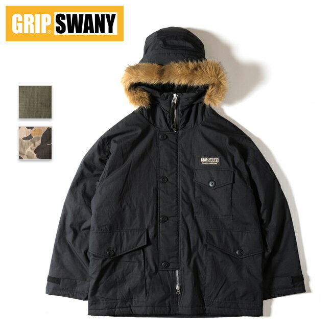 ●GRIP SWANY グリップスワニー GS FUR COAT ファーコート GSJ-92 【 アウター ジャケット フーディー タウンユース 防寒 アウトド...