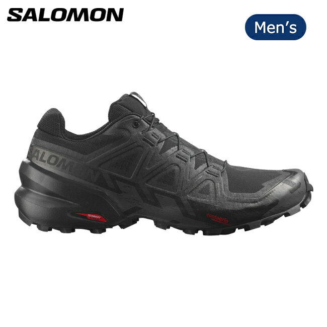 ●SALOMON サロモン SPEEDCROSS 6 スピードクロス6 Black/Black/Phantom L41737900 【 靴 スニーカー シューズ トレイル メンズ ランニング アウトドア 】