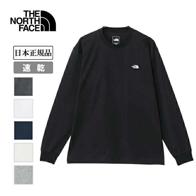 ●THE NORTH FACE ザ ノース フェイス L/S FD Nuptse Cotton Tee ロングスリーブフラッシュドライヌプシコットンティー NT32535 【 トップス 長袖 ロンT 吸汗速乾 日本正規品 】【メール便 代引不可】