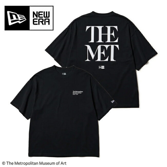 樂天商城 - 【9日20時〜16日1時59分限定クーポン配布中】●NEWERA ニューエラ 半袖 オーバーサイズド コットン Tシャツ The Met ブラック 14457270 【 トップス 綿 ユニセックス アウトドア 】【メール便・代引不可】