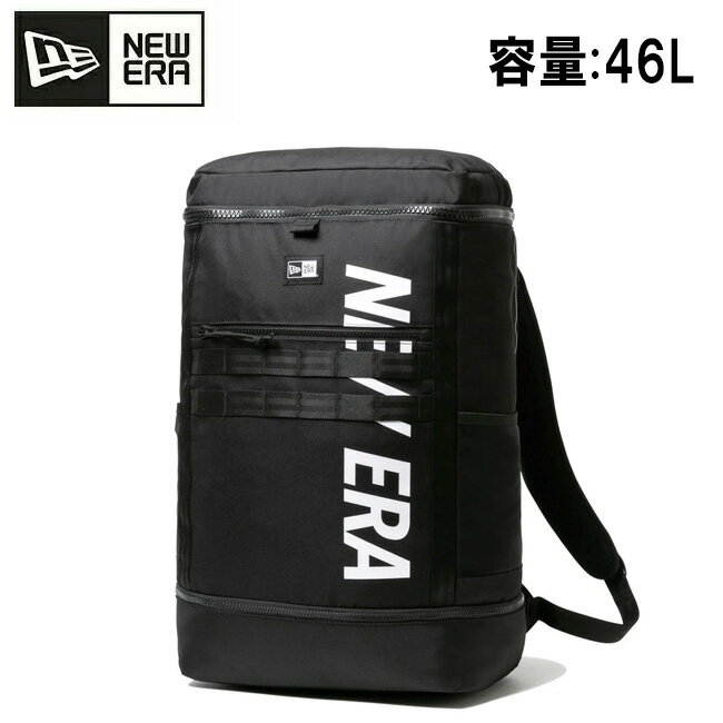 樂天商城 - 【9日20時〜16日1時59分限定クーポン配布中】●NEWERA ニューエラ ボックスパック ラージ 46L プリントロゴ ブラック 14521368 【 リュック バックパック 通勤 通学 PC収納 大容量 アウトドア スポーツ タウンユース レコードバッグ 】
