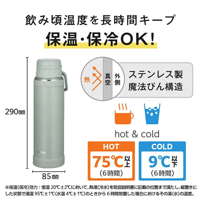 ●THERMOS サーモス 真空断熱ケータイマグ 1L JOY-1000 【 水筒 運動 アウトドア 保...