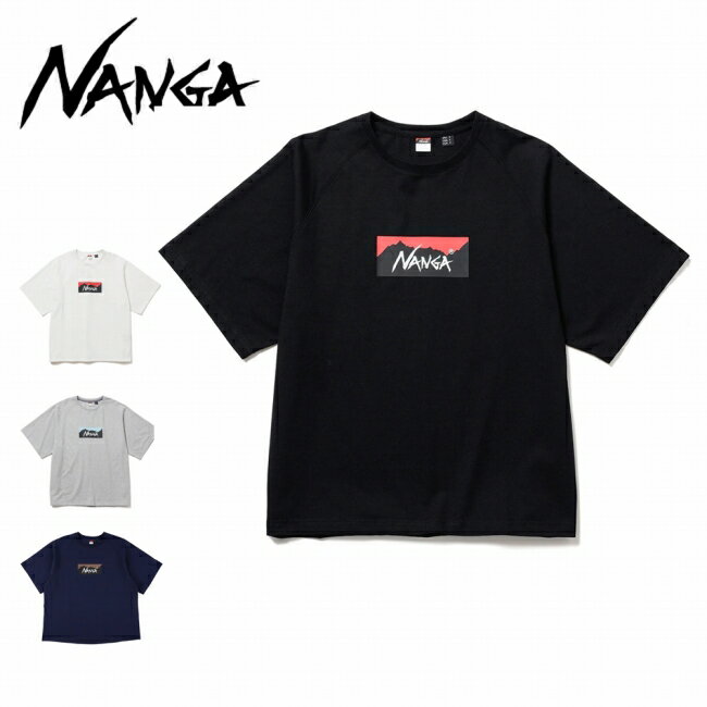 樂天商城 - 【9日20時〜16日1時59分限定クーポン配布中】●NANGA ナンガ ECO HYBRID BOX LOGO LOOSE FIT TEE エコハイブリッドボックスロゴルーズフィットティー N2500-1M025Z 【 Tシャツ 半袖 トップス タウンユース デイリー アウトドア 】【メール便・代引不可】