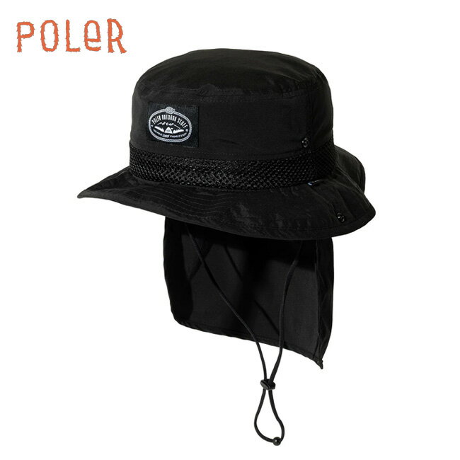 ��24����30�����ꥯ���ݥ�������ۡ�POLeR �ݡ��顼 2WAY DRAW+SUNGUARD BRIM HAT 2�������ɥ������󥬡��ɥ֥��ϥå� 251MCV0031 �� ˹�� ���褱 ���󥷥����� ������ �����ȥɥ� �ۡڥ᡼���ء�����Բġ�