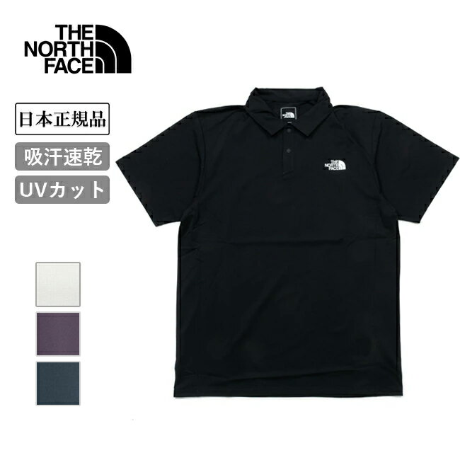 ●THE NORTH FACE ザ・ノース・フェイス S/S Tech Polo ショートスリーブテックポロ NT22598 【 トップス 半袖 ポロシャツ 吸汗速乾 抗菌防臭 UVカット アウトドア 日本正規品 】【メール便・代引不可】