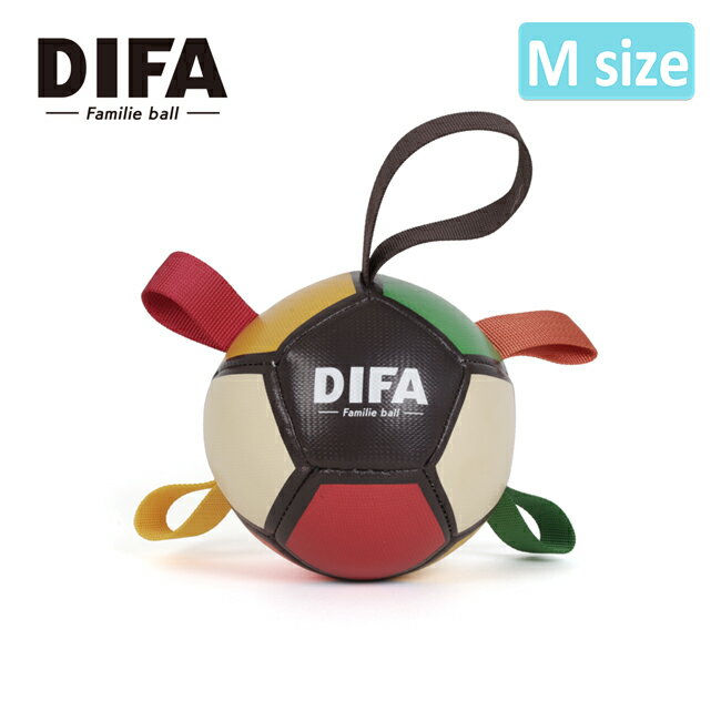 【クーポン配布中！】●DIFA ディファ ファミリエボール M 【 ペット 犬用品 玩具 おもちゃ カラフル タグ付き キャンプ 川遊び 公園 アウトドア 】