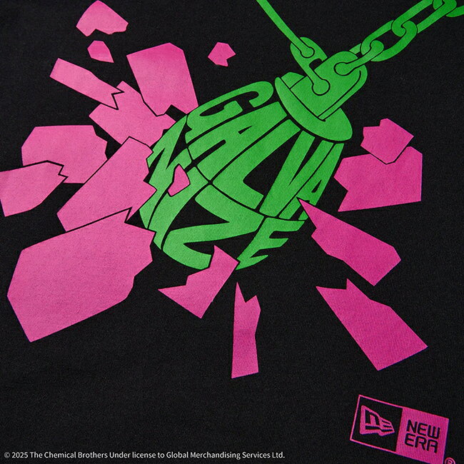 ●NEWERA ニューエラ 半袖 オーバーサイズド コットン Tシャツ The Chemical Brothers Galvanize ブラック 14457272 【 トップス 綿 アウトドア キャンプ 】【メール便・代引不可】 highball-10280099 Highball サンプル画像2