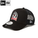 ●NEWERA ニューエラ 9FORTY A-Frame トラッカー SANTA CRUZ スクリーミングハンド ブラック 14384268 【 コラボ サンタクルーズ 帽子 キャップ 日除け 綿 スナップバック アウトドア 】