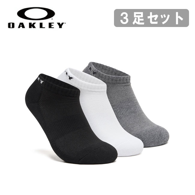 【19日20時〜23日1時59分 限定クーポン配布中】【★2点以上購入で送料無料★】●OAKLEY オークリー 3P No Show Sock 3Pノーショーソック 93251JP 【 靴下 socks ソックス 3足組 速乾 吸湿 アウトドア 】