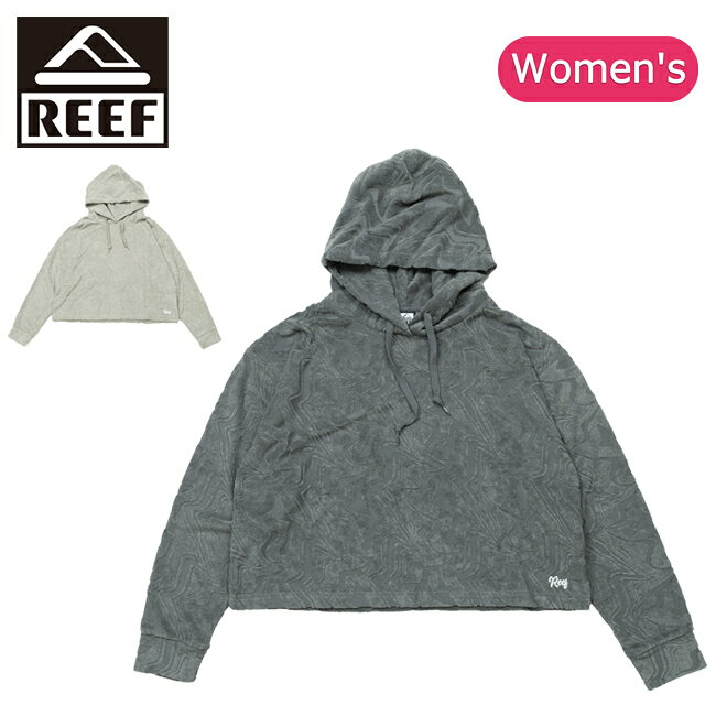 樂天商城 - 【9日20時〜16日1時59分限定クーポン配布中】●REEF リーフ GEOMETRIC PILE HOODIE ジオメトリックパイルフーディ RFPKL2501 【 レディース ウィメンズ トップス 長袖 パーカー クロップド丈 アウトドア 】