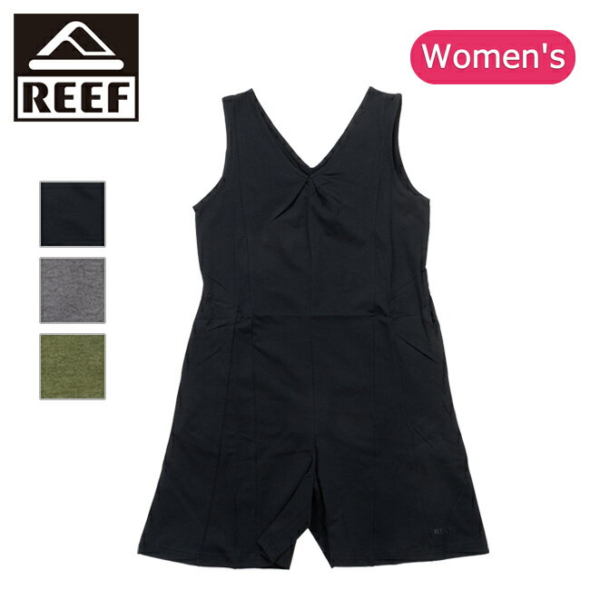 ●REEF リーフ SHORT SALOPETTE ショートサロペット REEF25S-01 【 レディース ウィメンズ オールインワン サロペット Aライン 水陸両用ラッシュ素材 アウトドア 】