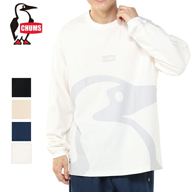 樂天商城 - 【9日20時〜16日1時59分限定クーポン配布中】●CHUMS チャムス Big Booby Brushed L/S T-Shirt ビッグブービーブラッシュドロングスリーブティーシャツ CH01-2663 【 トップス 長袖 ロンT オーバーサイズ 綿 コットン アウトドア 】