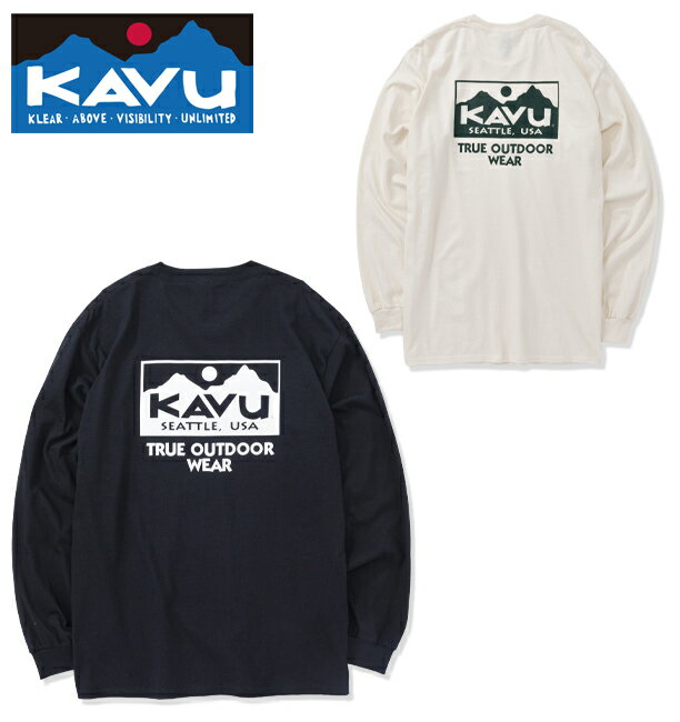 ●KAVU カブー LS TRUE Logo Tee ロングスリーブトゥルーロゴティー 19822326 【 トップス 長袖 ロンT 綿 コットン アウトドア 】【メール便・代引不可】