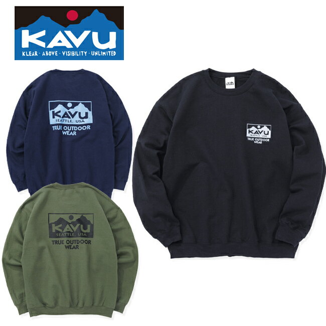 樂天商城 - 【9日20時〜16日1時59分限定クーポン配布中】●KAVU カブー TRUE Logo Sweat トゥルーロゴスウェット 19822333 【 トップス 長袖 トレーナー プルオーバー アウトドア 】