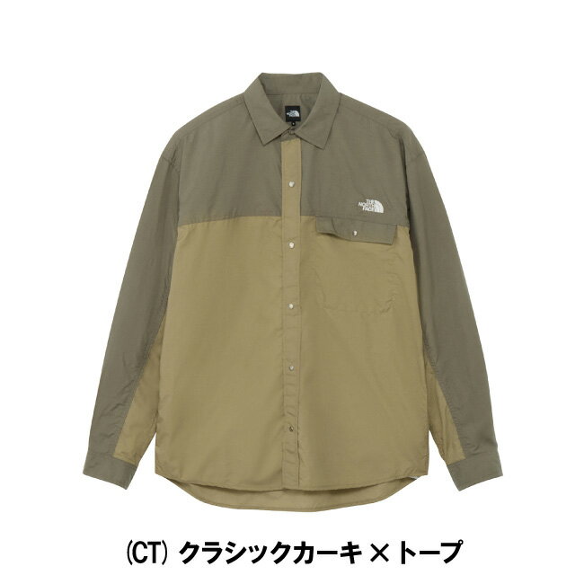【3/20 20時〜3/26 1時59分限定クーポン配布中！】●THE NORTH FACE ザ・ノース・フェイス L/S Nuptse Shirt ロングスリーブヌプシシャツ NR62550 【 トップス 長袖 撥水 静電ケア アウトドア 日本正規品 】
