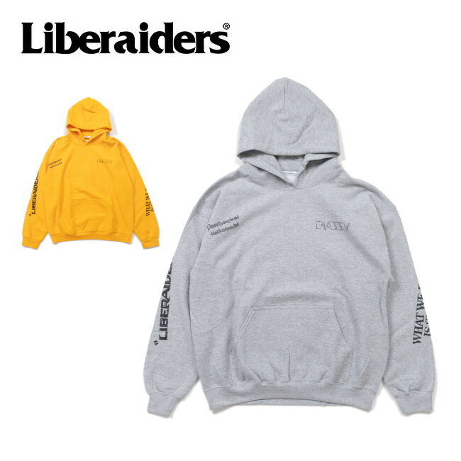 ●Liberaiders リベレイダース HANDWRITING PRINT HOODIE ハンドライティングプリントフーディ 773112503 