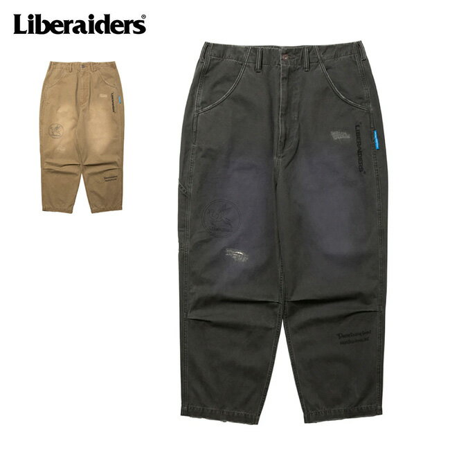 樂天商城 - 【9日20時〜16日1時59分限定クーポン配布中】●Liberaiders リベレイダース HANDWRITING PRINT CHINO SARROUEL PANTS ハンドライティングプリントチノサルエルパンツ 777022503 【 ボトムス ロングパンツ キャンプ アウトドア 】