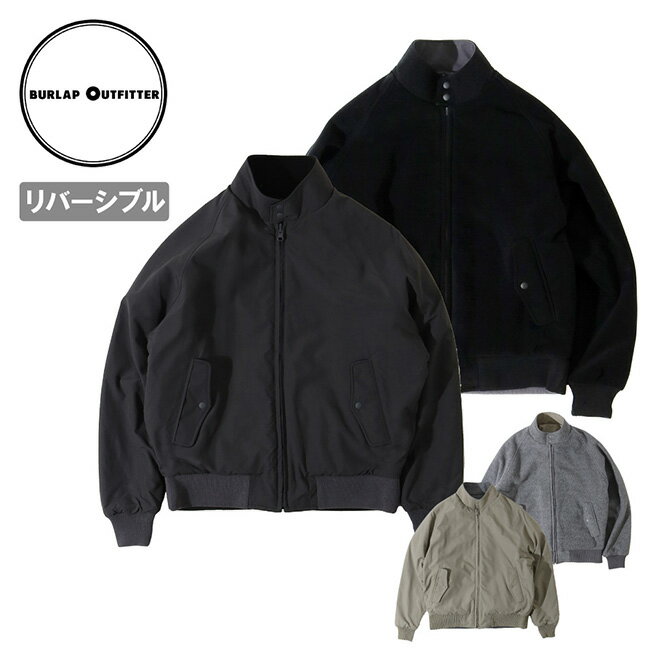 ●BURLAP OUTFITTER バーラップアウトフィッター REVERSIBLE G-9 JACKET リバーシブルジーナインジャケット 10206 【 アウター フリース 防寒 保温 速乾性 UVカット アウトドア 】