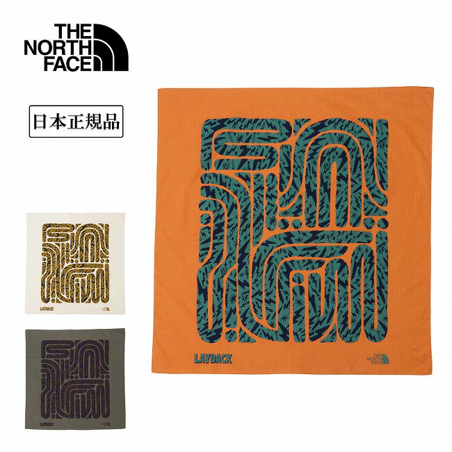 ●THE NORTH FACE ザ・ノース・フェイス Layback Bandana レイバックバンダナ NN32601 【 ハンカチ スカーフ 風呂敷 大判 ハイキング ピクニック キャンプ アウトドア 日本正規品 】【メール便・代引不可】