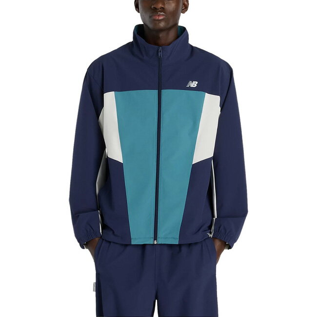 ●New Balance ニューバランス Woven Track Jacket ウーブントラックジャケット TNV MJ61H33O 【 アウター ジャージ トレーニングウェア 軽量 速乾 スポーツ アウトドア リラックスフィット 】