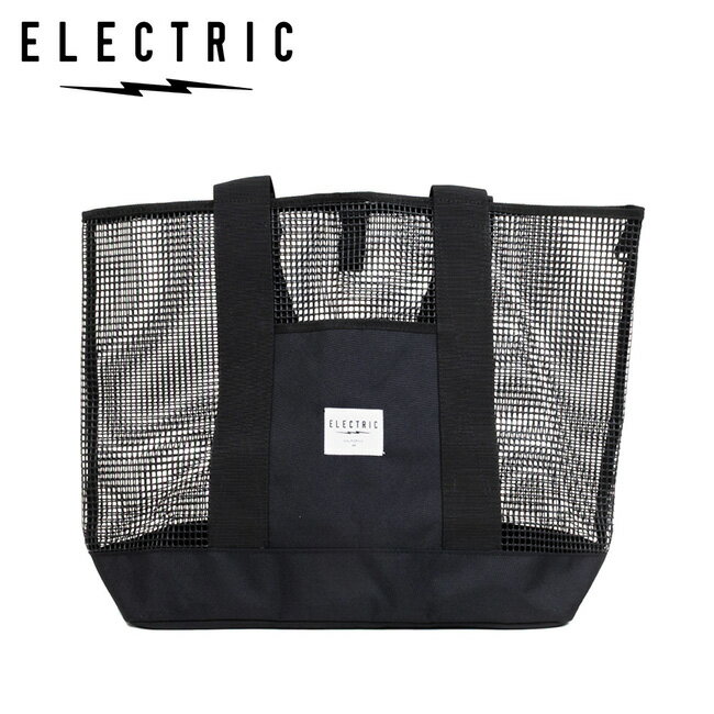 樂天商城 - 【9日20時〜16日1時59分限定クーポン配布中】●ELECTRIC エレクトリック Mesh Tote メッシュトート Black EA07 【 カバン 手提げ 通気性 海水浴 公園 アウトドア キャンプ 】
