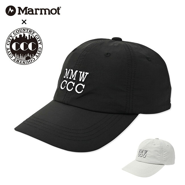 ●Marmot×CITY COUNTRY CITY マーモット×シティーカントリーシティー MMWCCC Feel up Cap フィールアップキャップ MTSS26MHG305CC 【 コラボ 帽子 日除け UVカット 耐久 撥水 キャンプ アウトドア 】