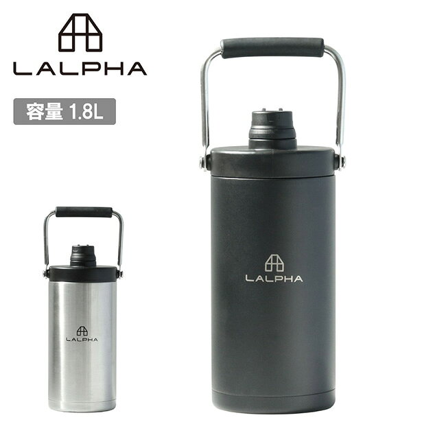 メーカー希望小売価格はメーカーカタログに基づいて掲載していますSpec ブランド名 LALPHA ラルファ 商品名 真空キャンプスリムジャグ メーカー型番 CK-180 サイズ φ120×290mm※メーカーサイズ参照 カラー SilverBlack 詳細 &nbsp; キャンプに適したハンドル付きウォータージャグ。1.8Lと大容量ながらスリムでシンプルなデザイン。真空二重構造の高い保冷性と広口のボトルは氷のストックに適したサイズ感となっています。【可動式キャップ】自由な角度で調整できるのでジャグを傾けた際も、注ぎ口と干渉することなく快適にお使いいただけます。【約9.6cmの広口で氷が取り出しやすい】直線的でスリムな形状です。広口になっているので底の氷も取り出しやすいです。市販の氷を約1kgストックできます。----------------------------------【材質】本体：ステンレス鋼蓋：シリコン、PPハンドル：ステンレス・シリコン【容量】1.8L【重量】1.06kg【保冷効力】1時間(保冷)2.8℃→5.2℃6時間(保冷)2.8℃→7.2℃ ------------------------------------------------------------ ※モニタやPC環境等により実物と多少色合いが異なって見える場合もございます。 ※外箱がある商品につきましては生産、運搬の過程上、商品の箱(外箱)に多少の汚れや、破れ等が生じる場合がございます。 予めご了承の上お買い求め頂きます様、よろしくお願いいたします。 ※パターン生地を使用している商品によってはパターン位置に個体差がございます。予めご了承下さい。 ※一部商品画像にメーカー提供画像を使用している商品もございますので、仕様が予告なく変更される場合がございます。 ※複数のショッピングモールで同時販売しておりますので、在庫切れになってしまう場合がございます。 厳重に注意し在庫システムで管理を行っておりますが、お買い上げいただいた商品が品切れになってしまう場合がございます。 また、人気商品に関しましても複数のお客様が一度に購入を行い、在庫の反映が間に合わずご購入できてしまう場合がございます。 その際はお客様には必ずご連絡をさせていただきますが、万が一入荷予定がない場合はキャンセルさせていただく場合がございます。 大変申し訳ございませんがあらかじめご了承ください。 ※メール便発送対象商品に関しましては、メール便規定料金にてお送りします。 ※ガス缶などをご使用いただく商品の場合、同メーカーのものをご使用いただくことを推奨しております。 製品不良などが起こった場合、保証対象外となる場合がございます。 ------------------------------------------------------------