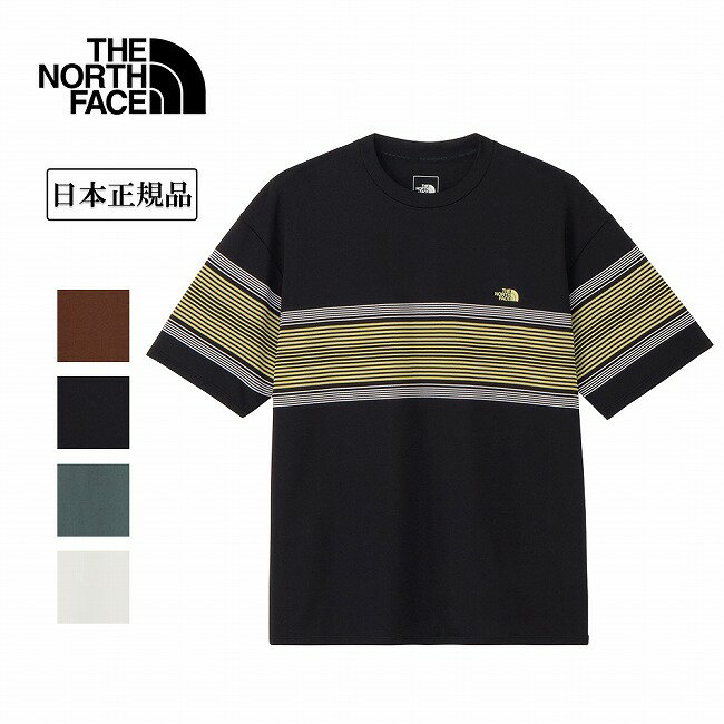 【9日20時〜16日1時59分限定クーポン配布中】●THE NORTH FACE ザ・ノース・フェイス S/S Free Run Panel Border Crew ショートスリーブフリーランパネルボーダークルー NT12691 【 トップス 半袖 Tシャツ 通気 UVカット 遮熱 ランニング アウトドア 日本正規品 】