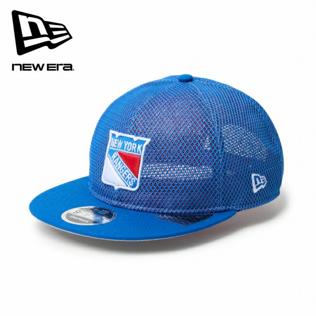 樂天商城 - ●NEWERA ニューエラ RC 9FIFTY Flat Visor powered by GORO (min-nano) ニューヨーク・レンジャース ダブルメッシュ ブルーメッシュ/ブルーアズール 14880368 【 帽子 キャップ 日除け ユニセックス スナップバック サイズ調整 アウトドア 中津川吾郎 】