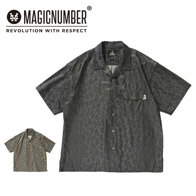 樂天商城 - ●MAGICNUMBER マジックナンバー RAYON TWILL LEOPARD OPEN CALLOR SHIRT レーヨンツイルレオパードオープンカラーシャツ 26SS-MN005 【 トップス 半袖 ショートスリーブ ビンテージ ボックスプリーツ 】