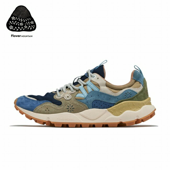 樂天商城 - 【9日20時〜16日1時59分限定クーポン配布中】●FlowerMOUNTAIN フラワーマウンテン YAMANO3 ヤマノ3 Navy/Blue/Khaki FM63781 【 靴 スニーカー シューズ 抗菌 防臭 吸水 アウトドア 】