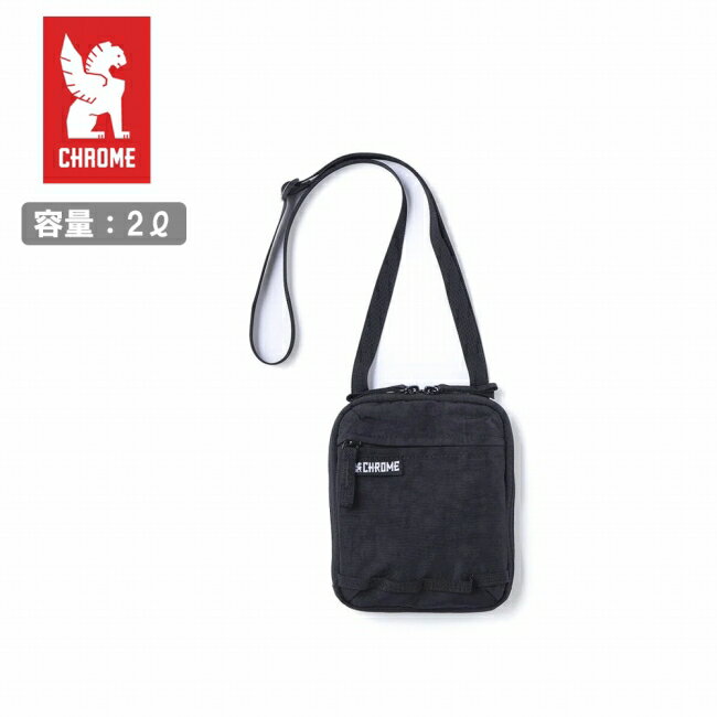樂天商城 - 【9日20時〜16日1時59分限定クーポン配布中】●CHROME クローム Pac Pouch 2L パックポーチ2L Black Crinkle BJ010BCNL 【 カバン ショルダーバッグ 肩掛け アコーディオン式 スマートフォン収納 アウトドア 】【メール便・代引不可】