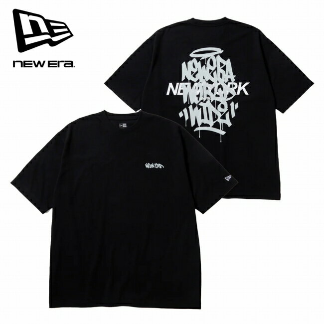 樂天商城 - 【9日20時〜16日1時59分限定クーポン配布中】●NEWERA ニューエラ 半袖 オーバーサイズド コットン Tシャツ Tagging ブラック 14856667 【 トップス ショートスリーブ 綿 アウトドア ユニセックス 】【メール便・代引不可】