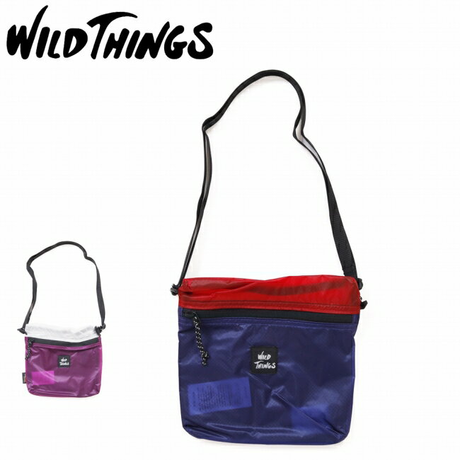 ●WILDTHINGS ワイルドシングス サコッシュ WT-380-3833 【 カバン 肩掛け 斜め掛け ショルダーバッグ タウンユース アウトドア キャンプ 旅行 トラベル 】【メール便・代引不可】