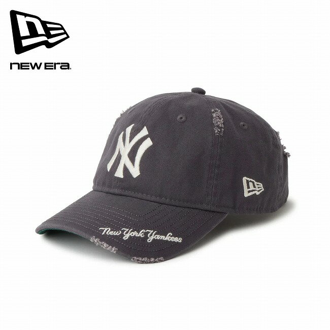 樂天商城 - 【9日20時〜16日1時59分限定クーポン配布中】●NEWERA ニューエラ 9TWENTY MLB Visor Logo バイザーロゴダメージ ニューヨーク・ヤンキース グラファイト 14745045 【 帽子 キャップ 日除け ユニセックス クロスストラップ サイズ調整 アウトドア 】