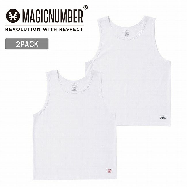 ●MAGICNUMBER マジックナンバー COTTON 2PAC TANKTOP コットン2PACタンクトップ STD-T02 【 トップス トレーニング 綿 アウトドア ワークウェア 】【メール便・代引不可】